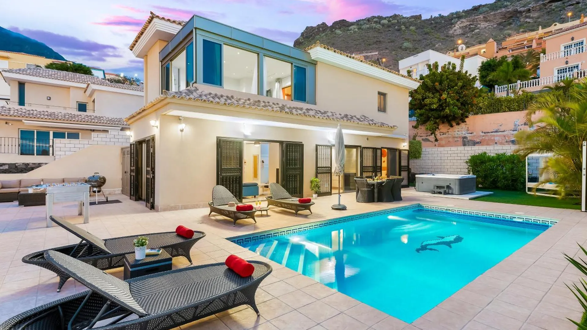 Torviscas Sunset Villa 4 Rooms & Private Jacuzzi Costa Adeje  Spain